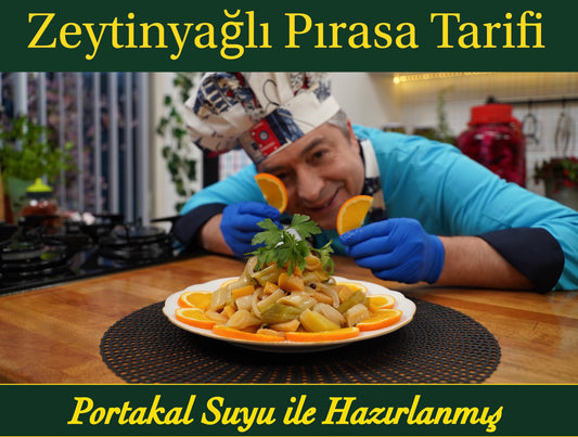 OKTAY USTA'DAN ZEYTİNYAĞLI PIRASA🍊Portakal Suyu ile 🍊CHEF OKTAY USTA👨🍳
