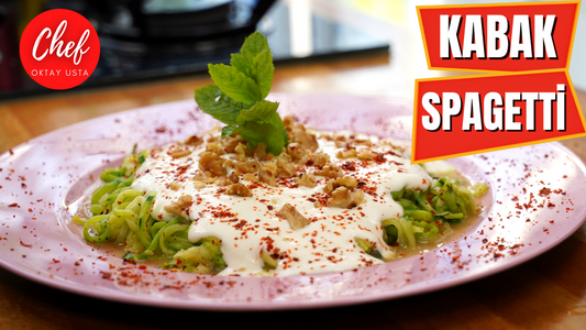 OKTAY USTA'dan Kabak Spagetti 🎃 Düşük Kalorili 🥒 SADECE 4 MALZEME- 5 DK'DA 💪UNSUZ DİYET TARİFİ