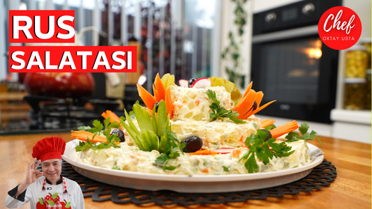 5 dakikada PRATİK Ustasından Nefis RUS SALATASI