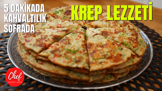 OKTAY USTA'nın KAHVALTI Sofrasındaki ÖZEL TARİFİ !🥣 🧀 KREP OMLET KAHVALTILIK TARİF Süper LEZZETL