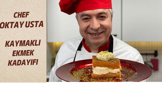 OKTAY USTA'dan Evde Kaymaklı EKMEK KADAYIFI Nasıl Yapılır? 39 Yıllık Tecrübe Chef Oktay Usta'dan Özel Tarif