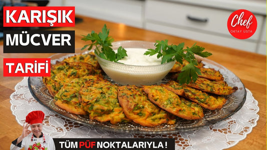OKTAY USTA'dan FIRINDA ÇOK HAFİF SEBZELİ KABAK MÜCVER Tarifi 👨🍳