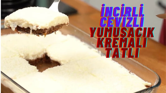 İncirli Cevizli Kek Üstüne Yumuşacık Kremalı Kolay Dilim Tatlı Tarifi👨🍳👌🏻Oktay Usta