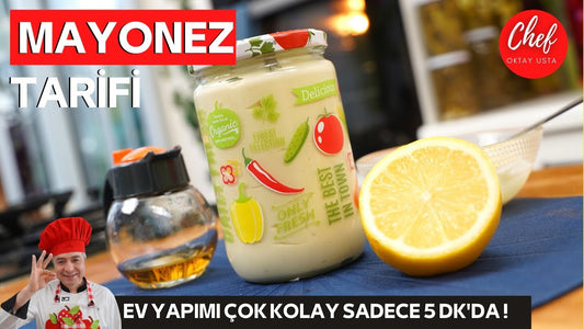 EV YAPIMI ÇOK KOLAY MAYONEZ TARİFİ ( Hazır mayonez ile aynı ! SADECE 5 DK'DA ) CHEF OKTAY USTA 👌🏼